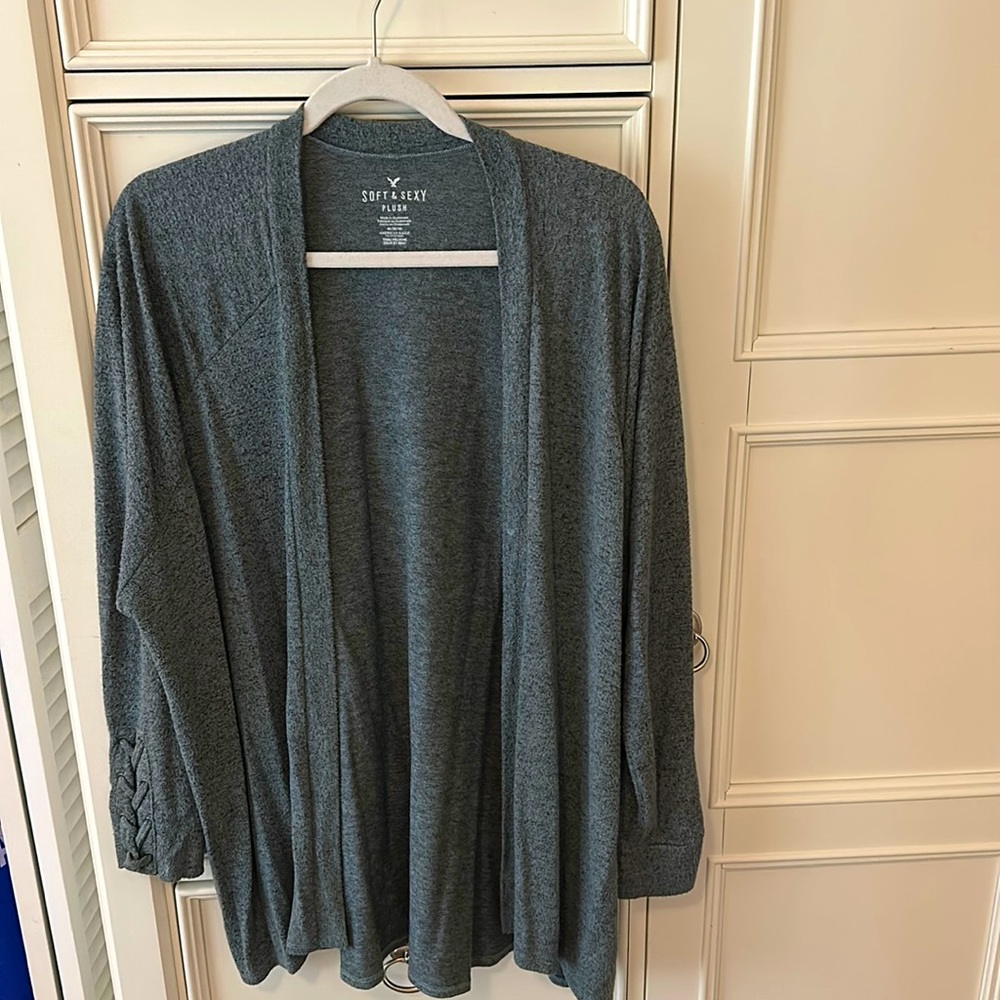 Dark green cardigan